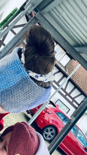 Customer photo review of FLEUR - Printed Scrunchie