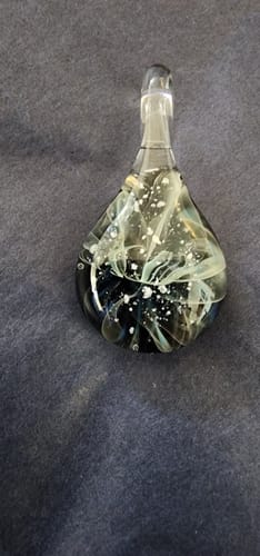 Customer photo review of Ghost Drop Pendant with Infused Cremation Ash