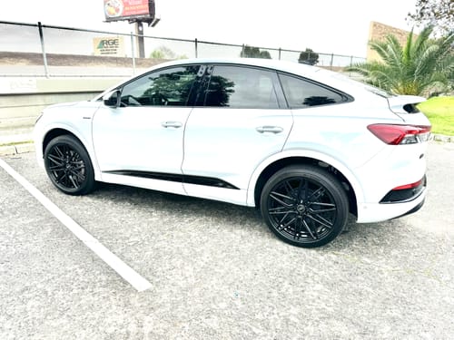 Customer photo review of CUSTOM 1-PIECE FORGED WHITE WHEELS: RV-MC01