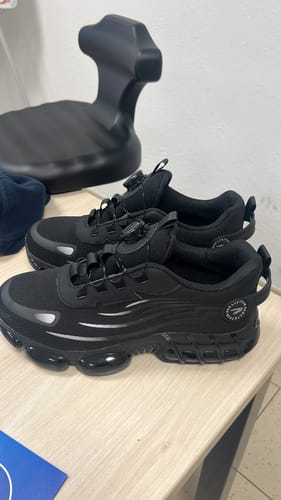 Customer photo review of Ultraleichte, verschleißfeste Sicherheitsschuhe mit Stahlkappe-Drehschnalle