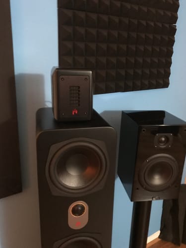 Customer photo review of Aperion PST Planar-Magnetic Ribbon Super Tweeter Speaker Pair MKII