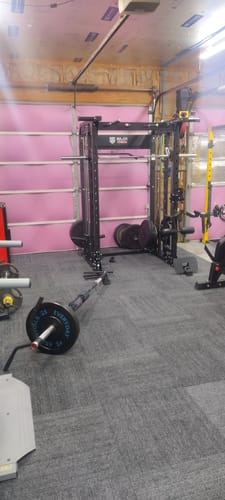 Customer photo review of Major Fitness B52 All-In-One Home Gym Smith Machine