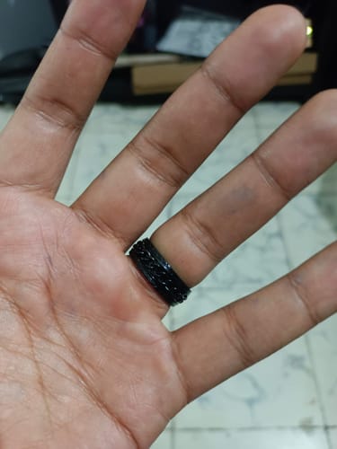 Customer photo review of Anillo Cadena - Acero Inox.