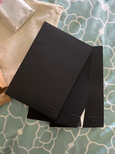 Customer photo review of Plain Notebooks (Graph / Ruled / Blank)