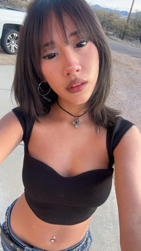 Customer photo review of Linn's Sullen Doll Eye 17mm Mini Sclera Contact Lenses(12 months of use)