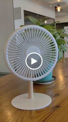 Customer video review of NUUK LĪT | Table Top Fan with Mood Light
