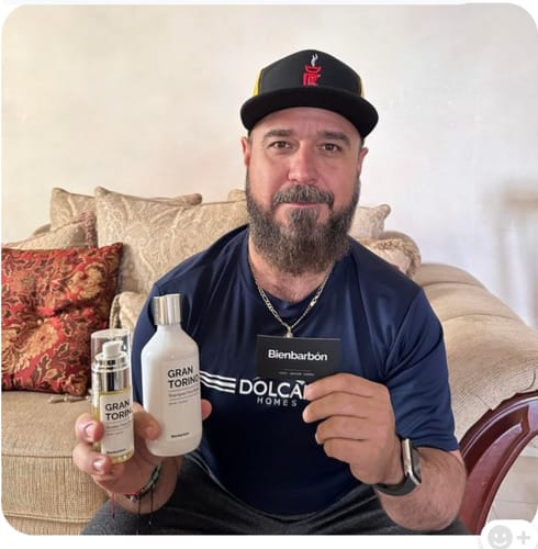 Customer photo review of Aceite y Shampoo Para Barba - Paquete 2 Piezas