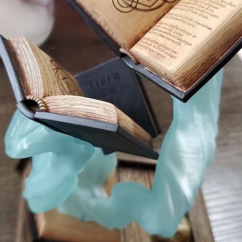 Customer photo review of Arcane Grimoires Customizable Dice Tower