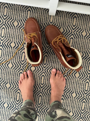 Customer photo review of 6 Inch Moc Toe Boot