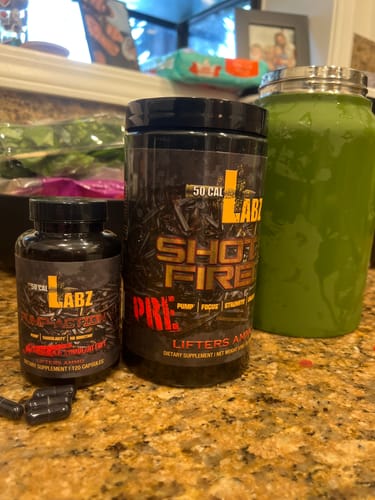 Customer photo review of PreWorkout Stack