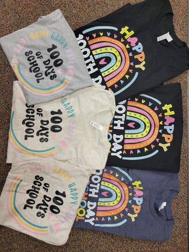 Customer photo review of Custom DTF Gang Sheet 22 x 108