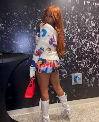 Customer photo review of 4x4 Lace Closure Wig Ombre Ginger Brown Colored Pre-Plucked 13x6 HD Transparent Lace Frontal Wig Wave Human Hair Orange Ginger