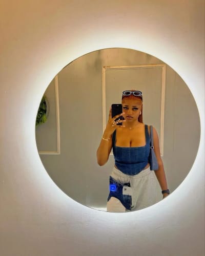 Customer photo review of 4x4 Lace Closure Wig Ombre Ginger Brown Colored Pre-Plucked 13x6 HD Transparent Lace Frontal Wig Wave Human Hair Orange Ginger