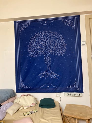 Customer photo review of Goddess of Tree | Bluish- Ağaç Tanrıçası - Duvar Örtüsü - 130cm x 150cm