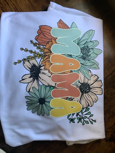 Customer photo review of Flower Mama DTF Transfer