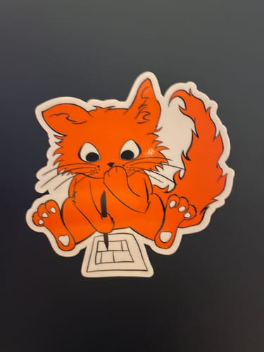 Customer photo review of 100 Custom 3" Vinyl Laminated Stickers $30