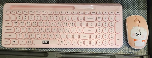 Customer photo review of BT21 LITTLE BUDDY FIGURE MULTI PAIRING KEYBOARD