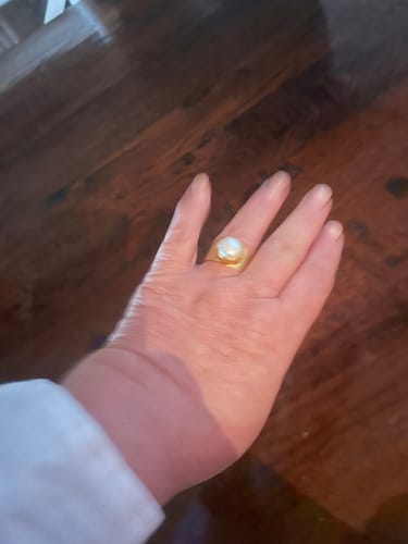 Customer photo review of PEARL DOME RING - GOLD