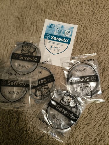 Customer photo review of SERESTO Desparasitante Coleira para Gato (38 CM)
