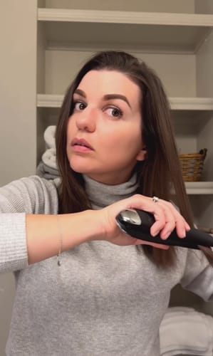 Customer photo review of SUNMAY Voga 2 in 1 Cordless Hair Straightener and Curler for Travelling