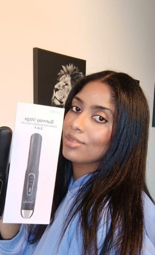 Customer photo review of SUNMAY Voga 2 in 1 Cordless Hair Straightener and Curler for Travelling