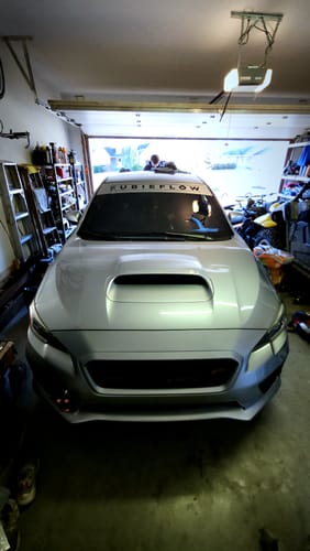 Customer photo review of Reverse Cut Windshield Banners