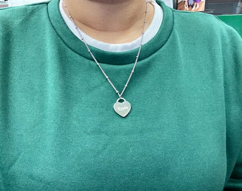 Customer photo review of Beaded Cuban Link Chain