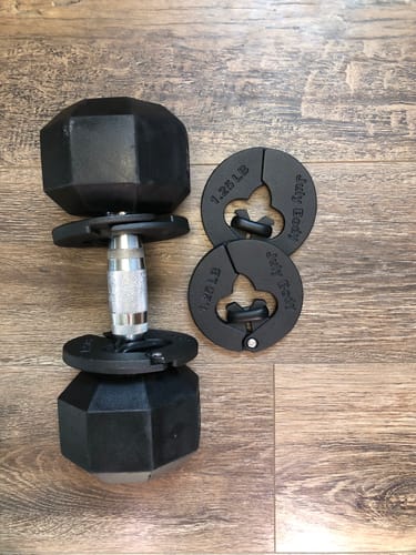 Customer photo review of 1.25 Pound Weight Clips