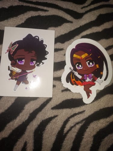 Customer photo review of Black Mars Sticker