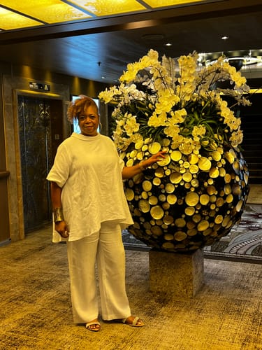 Customer photo review of Linen Loose Shirt MALENA SALE