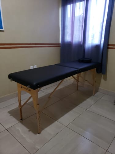 Customer photo review of Camilla de Masaje Profesional con Aditamentos Plegable Negra