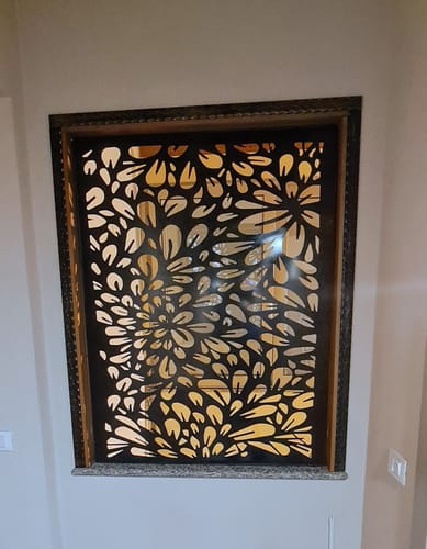 Customer photo review of Corrimano in ferro battuto a fiori 40x8 art. 12.087.23