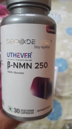 Customer photo review of NMN UTHEVER 250 - World Purest NMN - 250mg, 30 Veg Capsules
