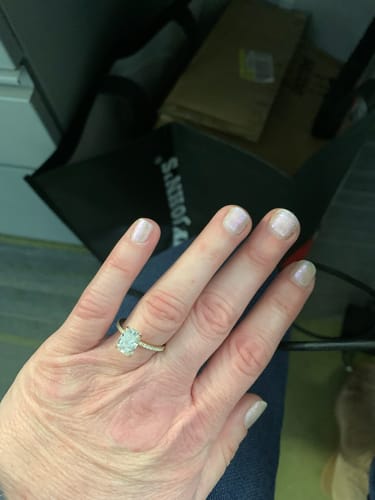 Customer photo review of Harper Pavé | Cushion