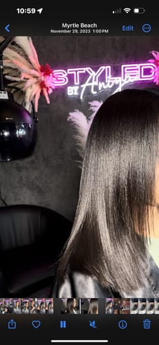 Customer photo review of Premium Infrared Black Titanium Flat Iron 1.5"