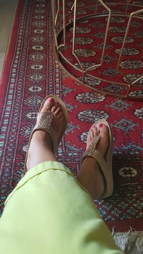 Marina K. review of Butterfly Feet Delia 1 - Champagne image 1 out of 1