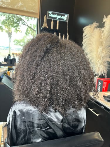 Customer photo review of Premium Infrared Black Titanium Flat Iron 1.5"