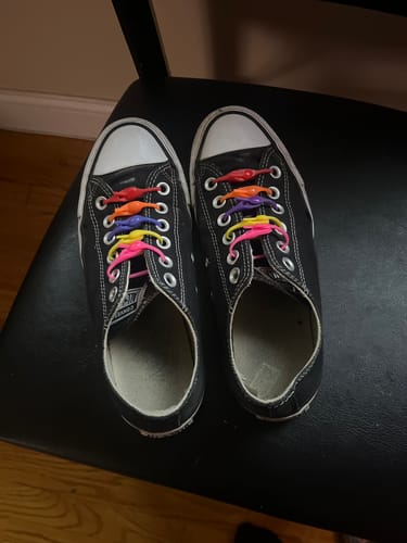 Customer photo review of Easy Shoelaces (one size fits all)