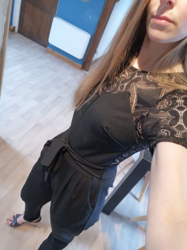 Avis photo d'un client sur Combinaison manche longue femme - NAOMY