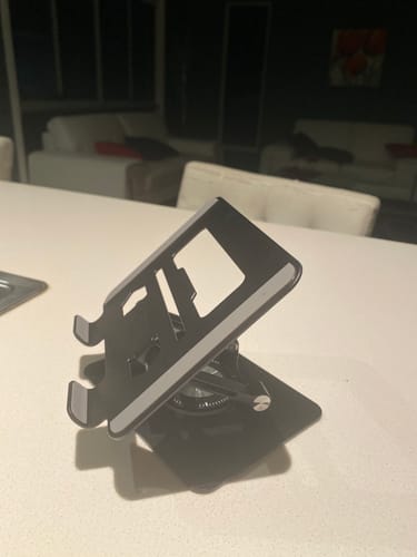 Customer photo review of Laptop Stand Aluminum Alloy Rotating Bracket