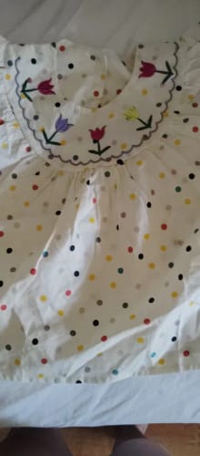 Customer photo review of Polka Dot Floral Dress