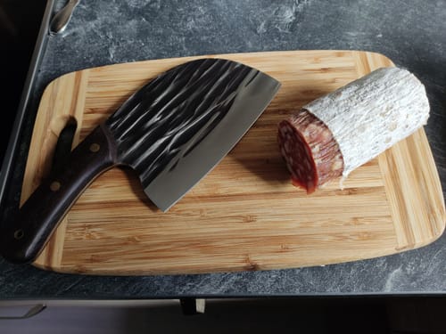 Customer photo review of Handgeschmiedetes Kochmesser - Ergonomic