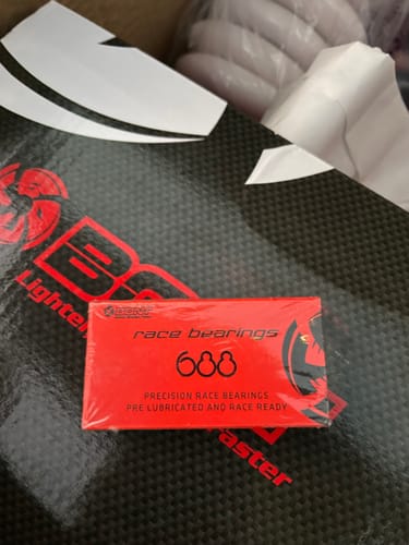 Customer photo review of Swiss Jesa 688 Mini Steel Inline Skate Bearings