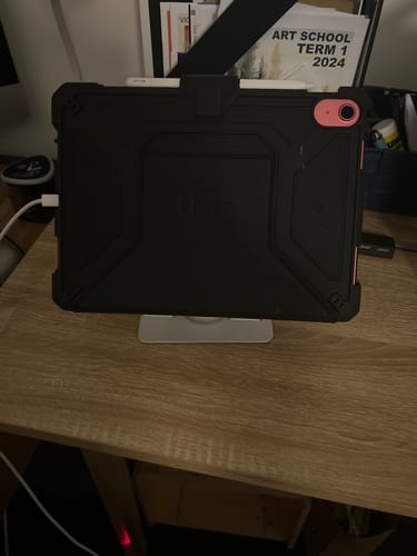 Customer photo review of Laptop Stand Aluminum Alloy Rotating Bracket