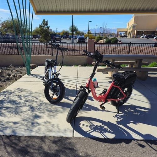 Customer photo review of U7 Step-thru Foldable Fat Tire Electric Bike