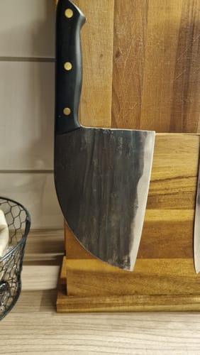 Customer photo review of Handgeschmiedetes Kochmesser - Black