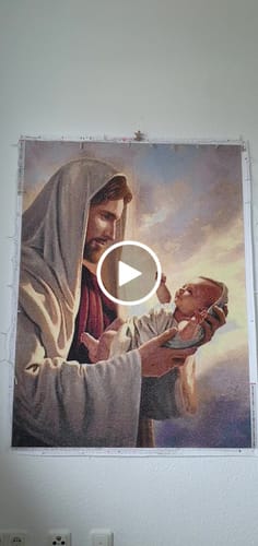 Customer video review of 5D Diamond Painting Jesus Christus mit Baby