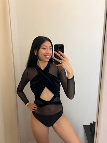 Customer photo review of Flawless Bodysuit - Black