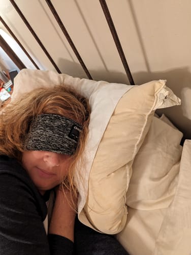 Customer photo review of CozyBand Wireless Headphones