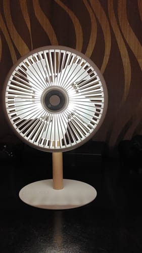 Customer photo review of NUUK LĪT | Table Fan with Mood Light